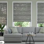 Rochana Voile Iron Grey Roman Blind