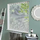 Turin 25mm Satin Ice White Aluminium Venetian