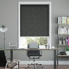 Electric Blackout Static Slate Grey Roller Blind