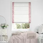 Luxe Faux Silk Crush Rose Roman Blind