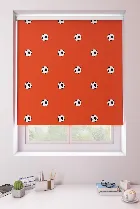Footballs Red Roller Blind