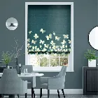 Kazuyo Border Faux Silk Ink Roman Blind