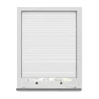 Cellular Blackout Snowdrop White Solar/thermal Pleated Blind