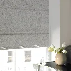 Ludlow Silver Roman Blind - Standard Lining