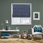 Opal Larkspur Roman Blind
