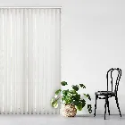 Cord White 89mm Vertical Blind