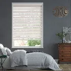 Soft White Wooden Blind - 50mm Slat