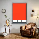 Bella Blackout Bright Orange Electric Roller Blind