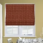 Basket Weave Terracotta Roman Blind
