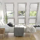 Expressions Shimmering Silver Blackout Blind For Velux Windows