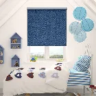 Choices Paleo Linen Blue Azure Roller Blind
