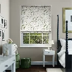 Dancing Tulips Cream Roman Blind