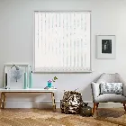 Basix Blackout Frost White 127mm Vertical Blind