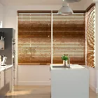 Chestnut Faux Wood Blind - 50mm Slat