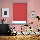 Bella Blackout Ruby Red Electric Roller Blind