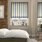 Truro Stripe Coastal Blue Roman Blind