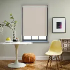Estella Blackout Cream Electric Roller Blind
