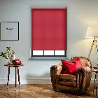 Splash Chilli Red Electric Roller Blind
