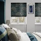Pinion Velvet Royal Blue Roman Blind