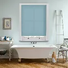 Unicolour Fr Batik Blue Roller Blind
