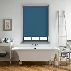 Unishade Blackout Fr Lapis Blue Electric Roller Blind