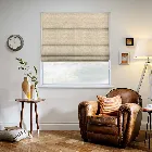 Urban Metallic Cream Roman Blind