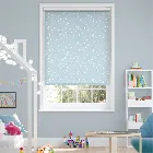 Twinkling Stars Blackout Baby Blue Roller Blind