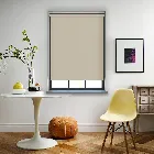 Unishade Blackout Fr Beige Electric Roller Blind