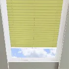 Infusion Solar Lime Green Pleated Skylight Blind