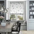Floral Breeze Bluegrey Roman Blind