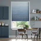 Lumiere Unlined Ombre Midnight Roman Blind