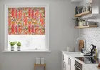 Hollihocks Candy - Roman Blind