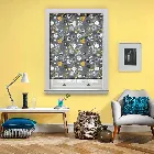 Birdsong Midnight Grey Roller Blind