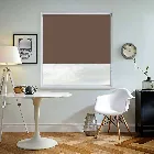 Bella Blackout Mocha Brown Electric Roller Blind