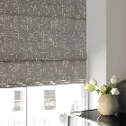 Abingdon Silver Roman Blind - Blackout Lining