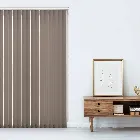 Unicolour Fr Chocolate Brown 89mm Vertical Blind