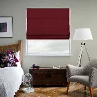 Orient Faux Silk Wine Red Roman Blind