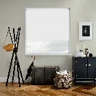 Ex-lite Pvc Blackout White Electric Roller Blind