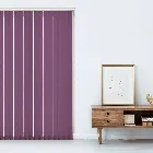 Unicolour Fr Mulberry Purple 127mm Vertical Blind