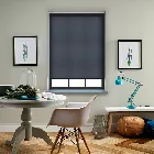 Splash Midnight Blue Electric Roller Blind