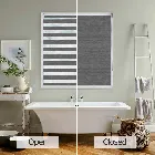 Hoxton Softshade Zinc Grey Day And Night Blind
