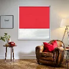 Splash Scarlet Red Electric Roller Blind