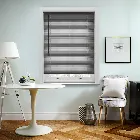 Turin 25mm Striped Black/white Aluminium Venetian