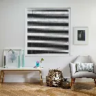 Turin 25mm Gemstone Jet Black Perfect Fit Venetian Blind
