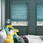 Real Silk Kingfisher Roman Blind