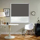Genesis Plain Luxe Steel Grey Roller Blind