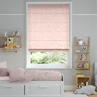 Button Spot Pink Roman Blind