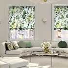 Foxglove Evergreen Roman Blind
