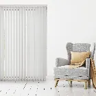 Ex-lite Pvc Blackout White 89mm Vertical Blind