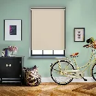Unishade Blackout Fr Light Cream Electric Roller Blind